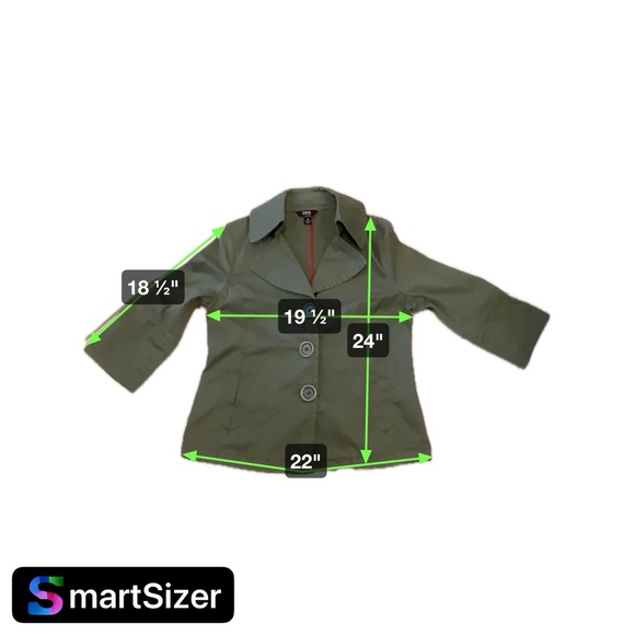 Intro Utility Army Green Jacket Women Y2K - Picture 4 of 4